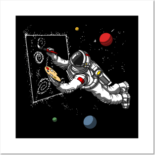 Space Astronaut Painter Posters and Art
